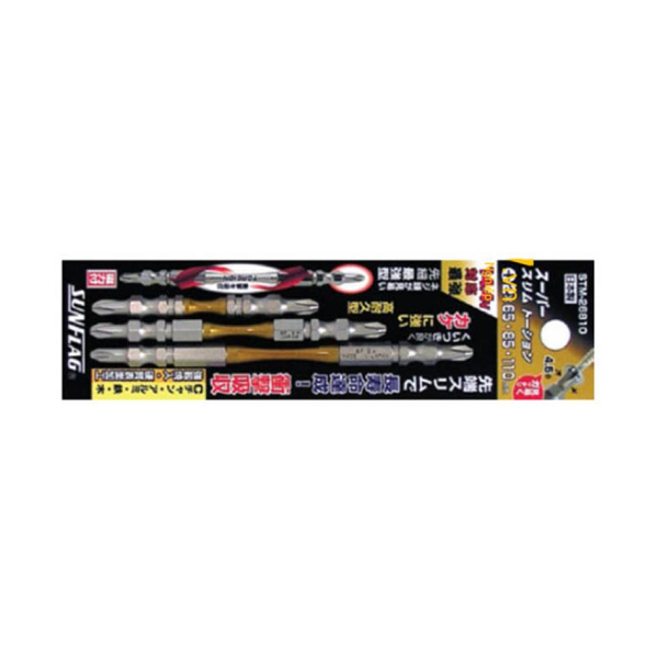 Mũi bắn vít 2 đầu 4 cạnh (bake) Sunflag STM-26810