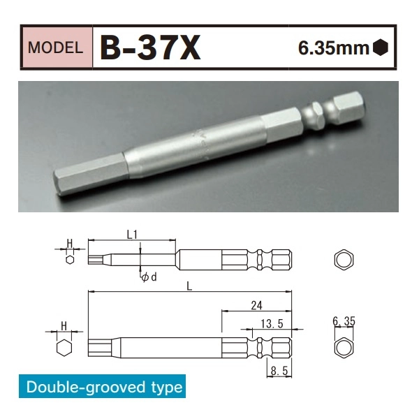Mũi vặn vít lục giác BiX B-37X