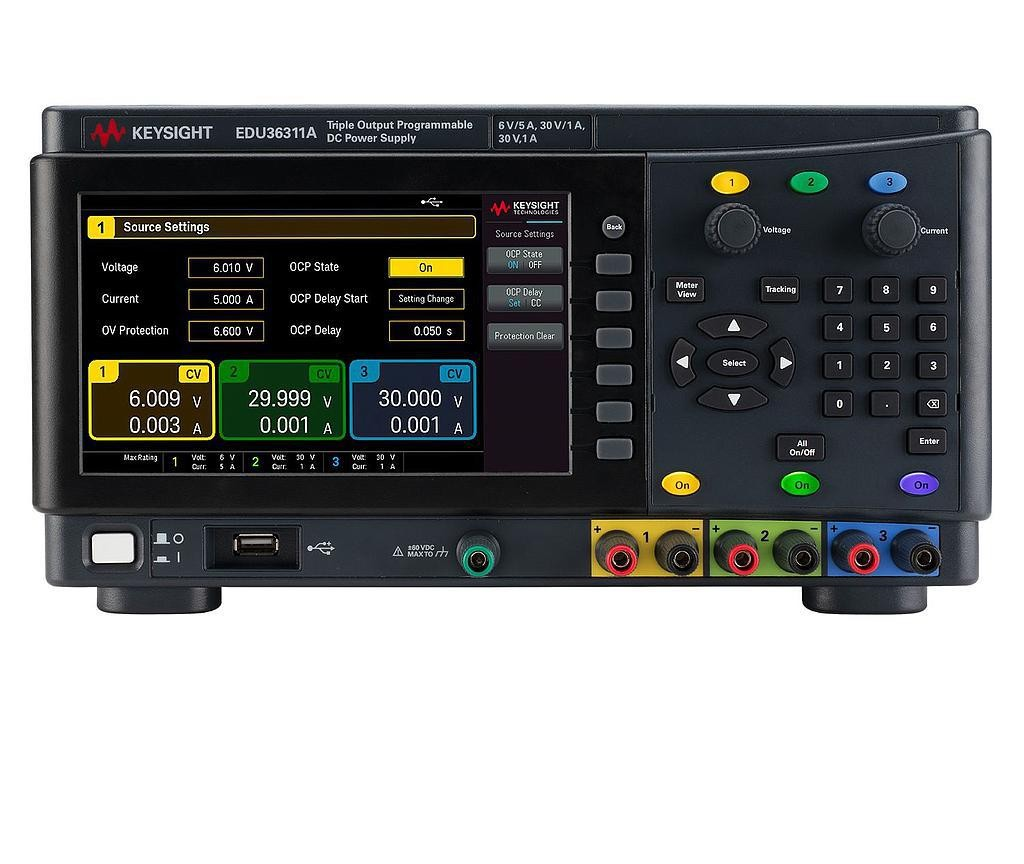 Nguồn một chiều KEYSIGHT EDU36311A (3 đầu ra, 90 W)