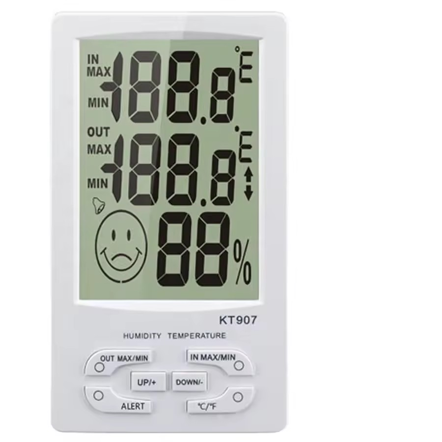 Nhiệt kế ẩm kế Máy đo độ ẩm bàn gia đình KT907