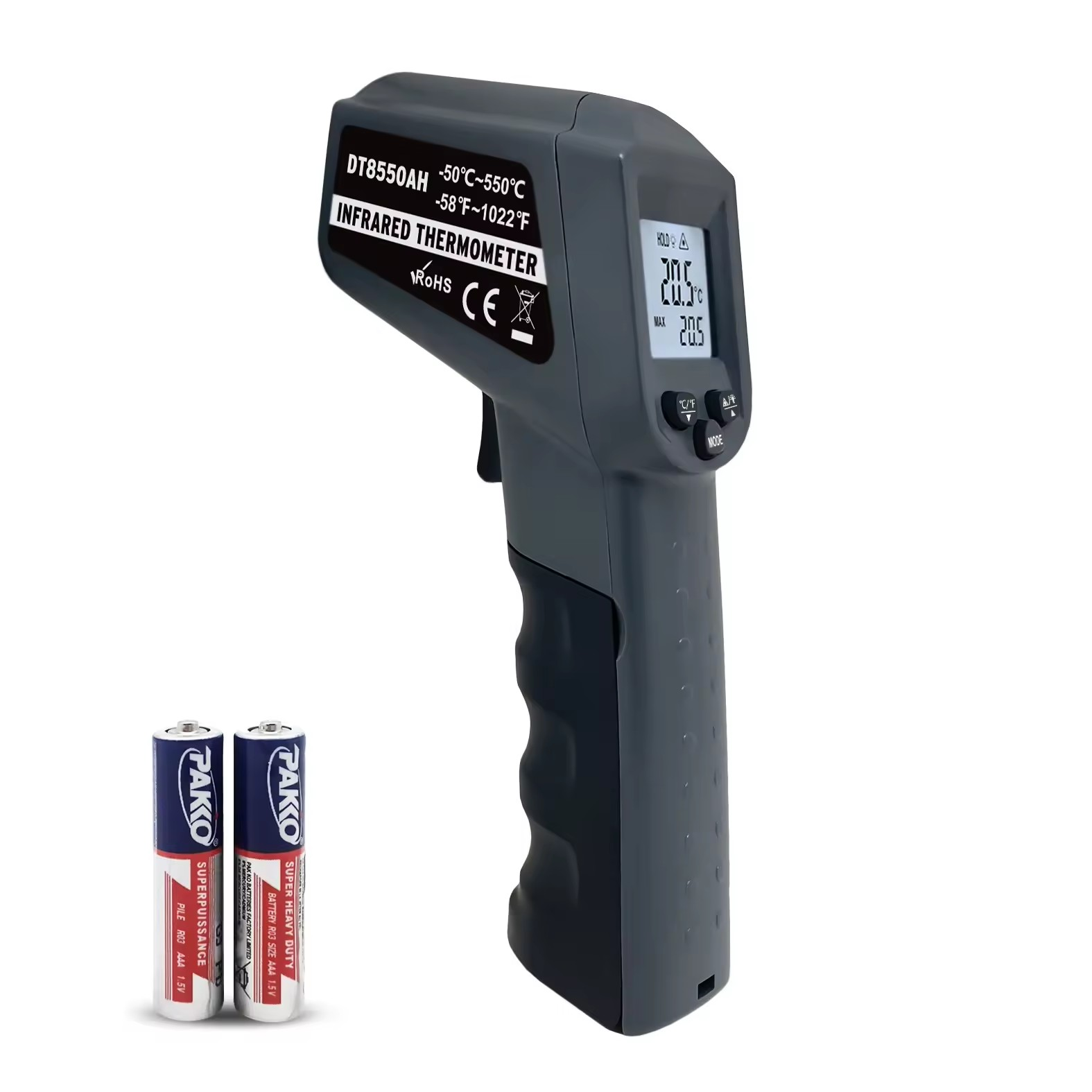 Nhiệt kế hồng ngoại công nghiệp không tiếp xúc DT8550AH 550 độ