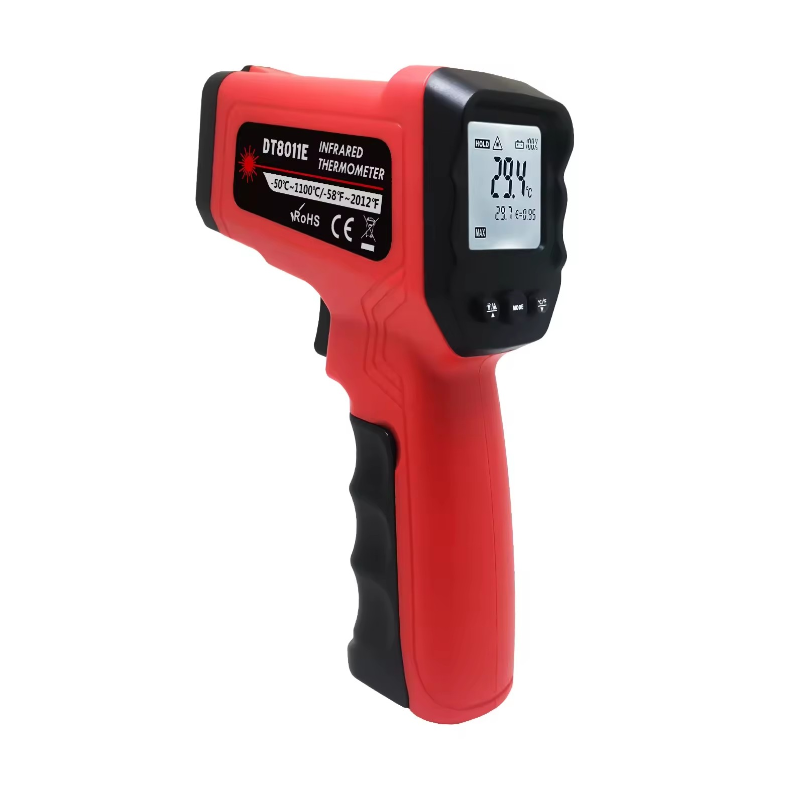 Nhiệt kế hồng ngoại công nghiệp kỹ thuật số DT8011E lên đến 1100 C Nhiệt kế