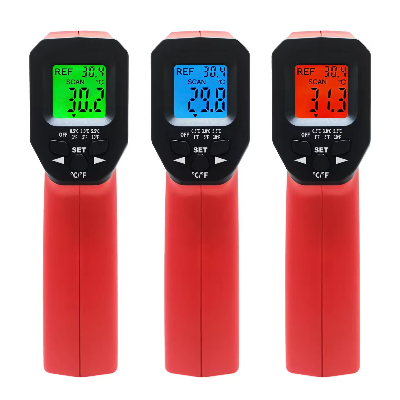 Nhiệt kế hồng ngoại hồng ngoại cho công nghiệp với cảm biến nhiệt độ -50-380C