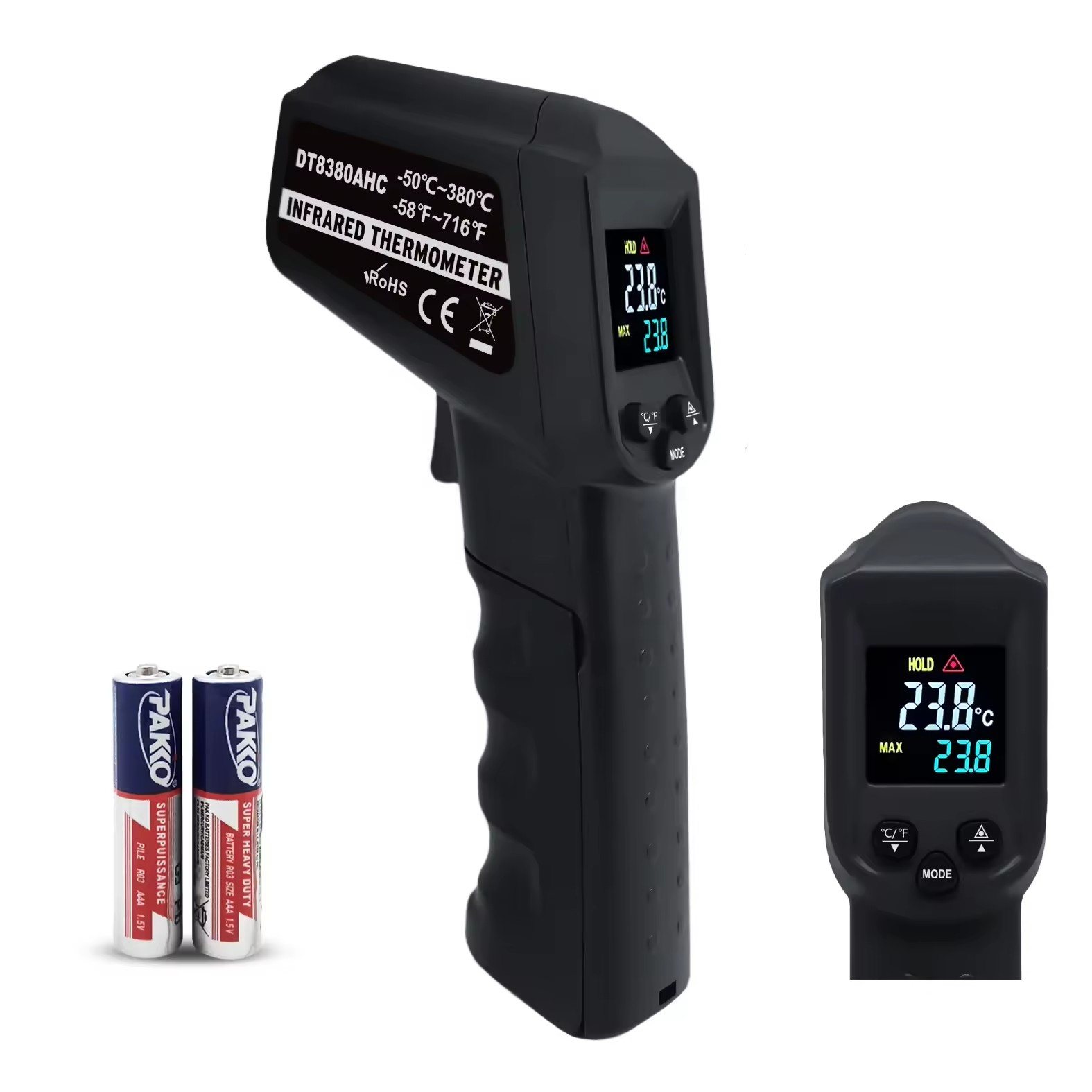 Nhiệt kế Laser đỏ nhiệt độ nhà máy gốc DT8380AHC