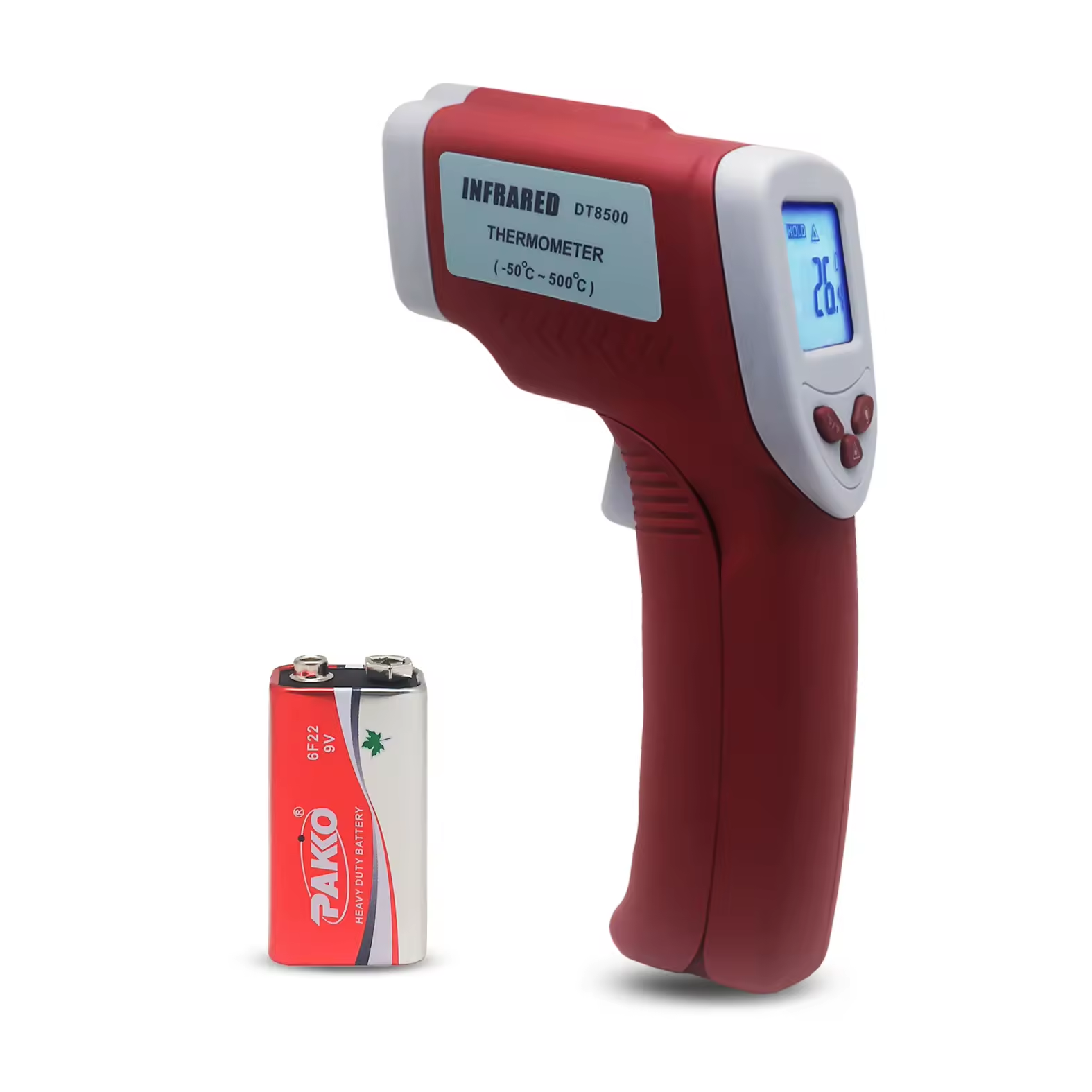 Nhiệt kế laser Nhiệt kế công nghiệp kỹ thuật số DT8500