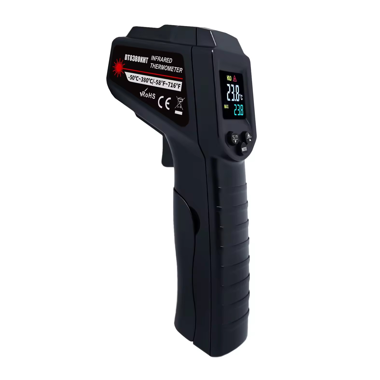 Nhiệt kế nhiệt độ súng kỹ thuật số với cảm biến nhiệt độ DT8380KHT (-50-380C)
