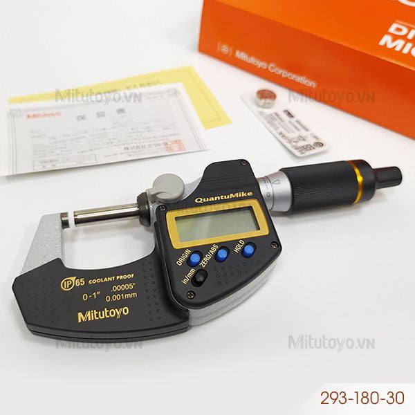 Panme điện tử đo ngoài Mitutoyo 293-180-30 (0 - 25mm/1'')