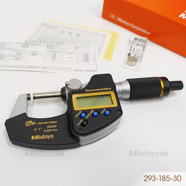 Panme điện tử đo ngoài Mitutoyo 293-185-30 (0 - 25mm/1'')