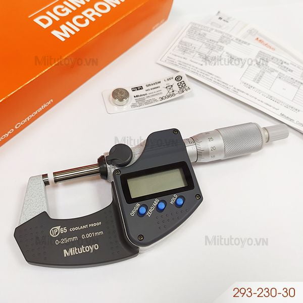 Panme điện tử đo ngoài Mitutoyo 293-230-30 (0 - 25mm)