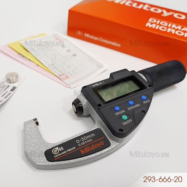 Panme điện tử đo ngoài Mitutoyo 293-666-20 (0 - 30mm)