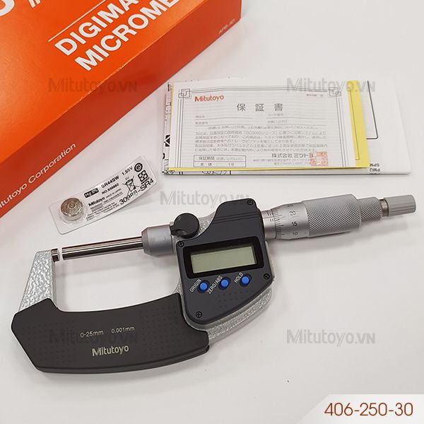 Panme điện tử đo ngoài Mitutoyo 406-250-30 (0 - 25mm)