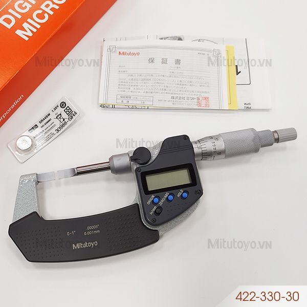 Panme điện tử đo ngoài Mitutoyo 422-330-30 (0-25mm/1'')