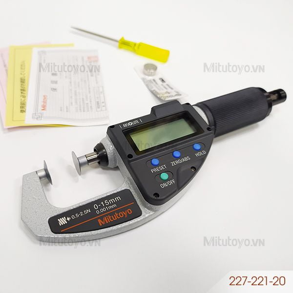 Panme điện tử Mitutoyo 227-221-20 (0 - 15mm)