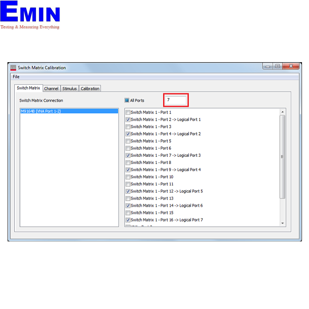 Phần mềm hỗ trợ hiệu chuẩn đa cổng với công tắc KEYSIGHT S97553B