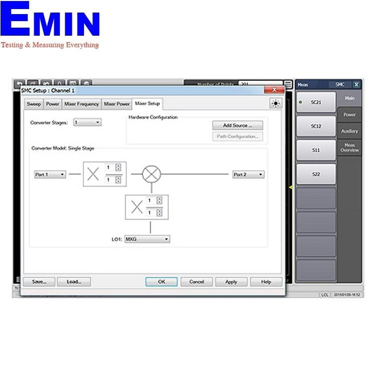 Phần mềm phép đo bộ trộn / bộ chuyển đổi hiệu chỉnh vô hướng KEYSIGHT S97082B