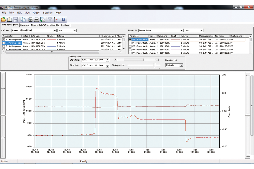 PHẦN MỀM XEM DỮ LIỆU GHI CÔNG SUẤT SF1001