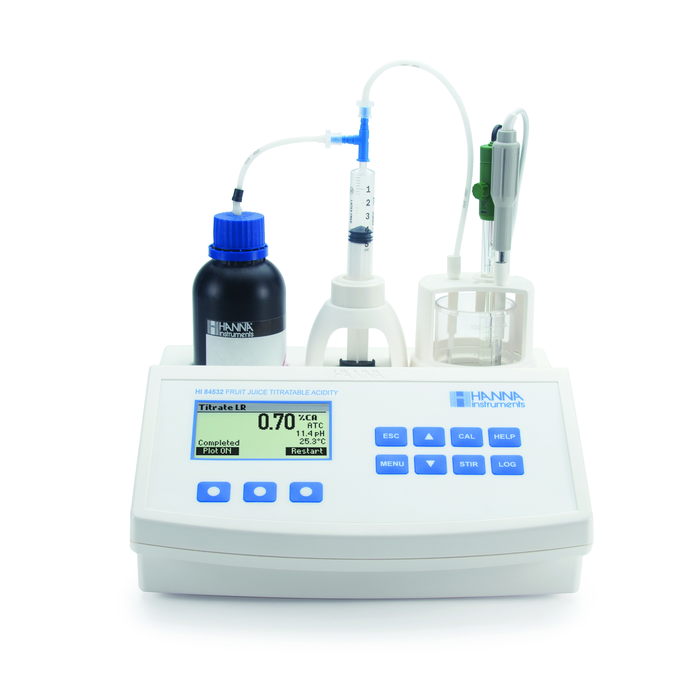 Thiết bị mini phân tích nồng độ acid trong nước hoa quả HI84532