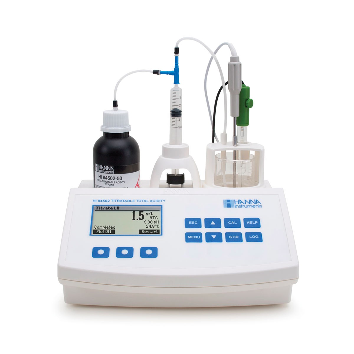 Thiết bị mini phân tích tổng nồng độ acid trong rượu HI84502